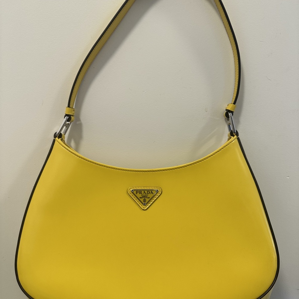 Prada Cleo brushed leather shoulder bag